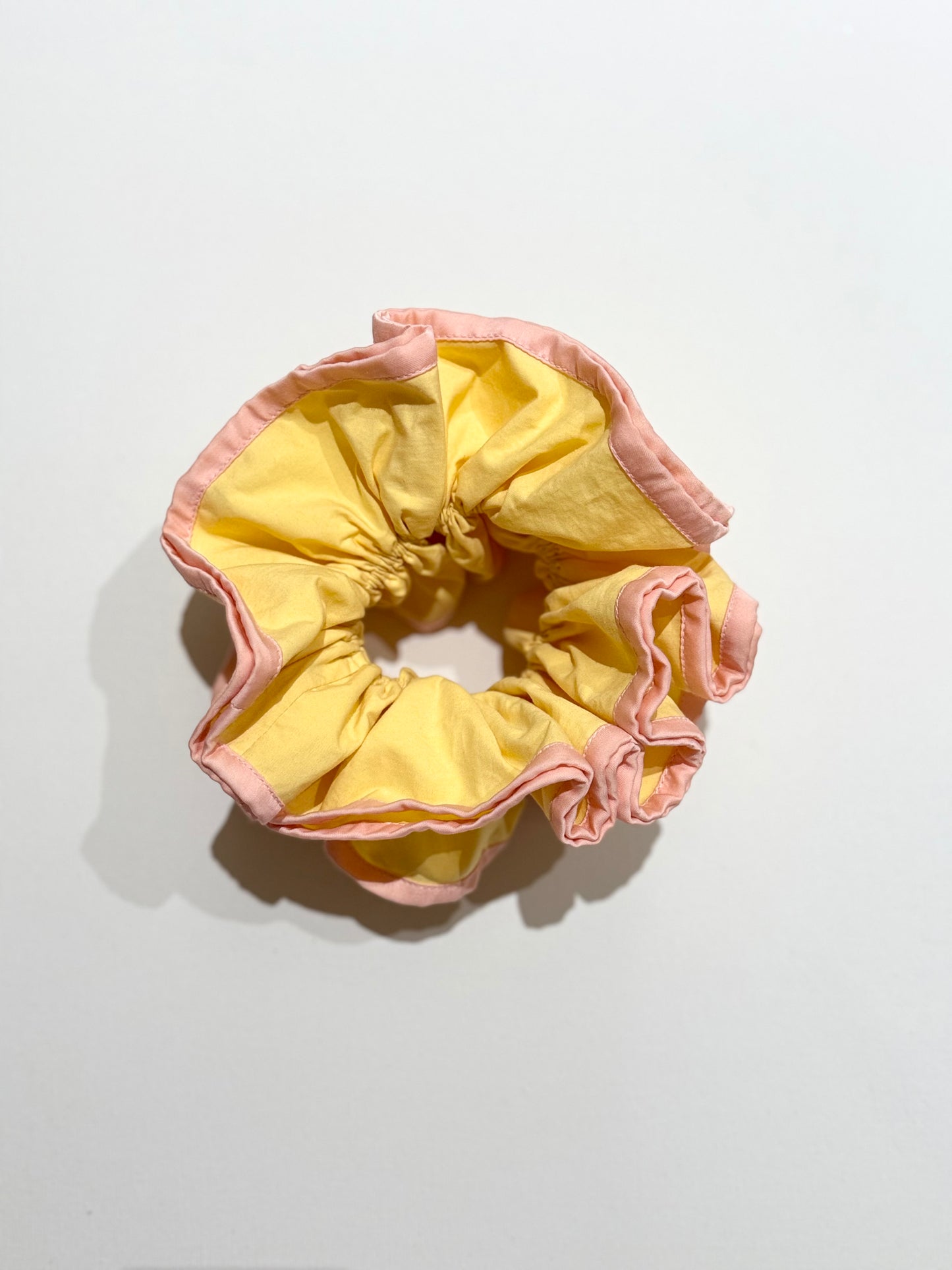 EXTRA LARGE FLORA YELLOW SCRUNCHIE
