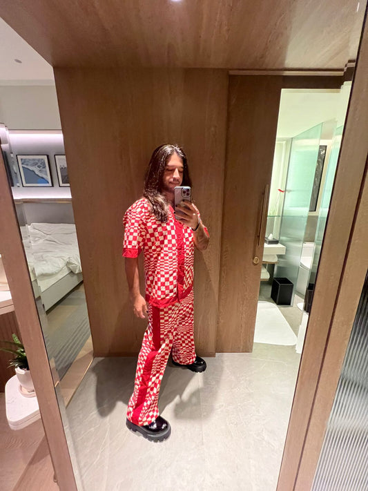 DELULU CHECKS CO-ORD SET
