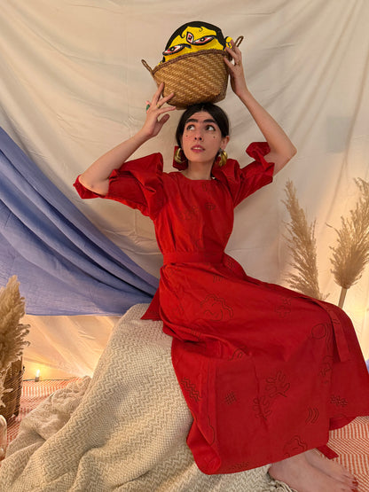MERRYLIN DRESS RED