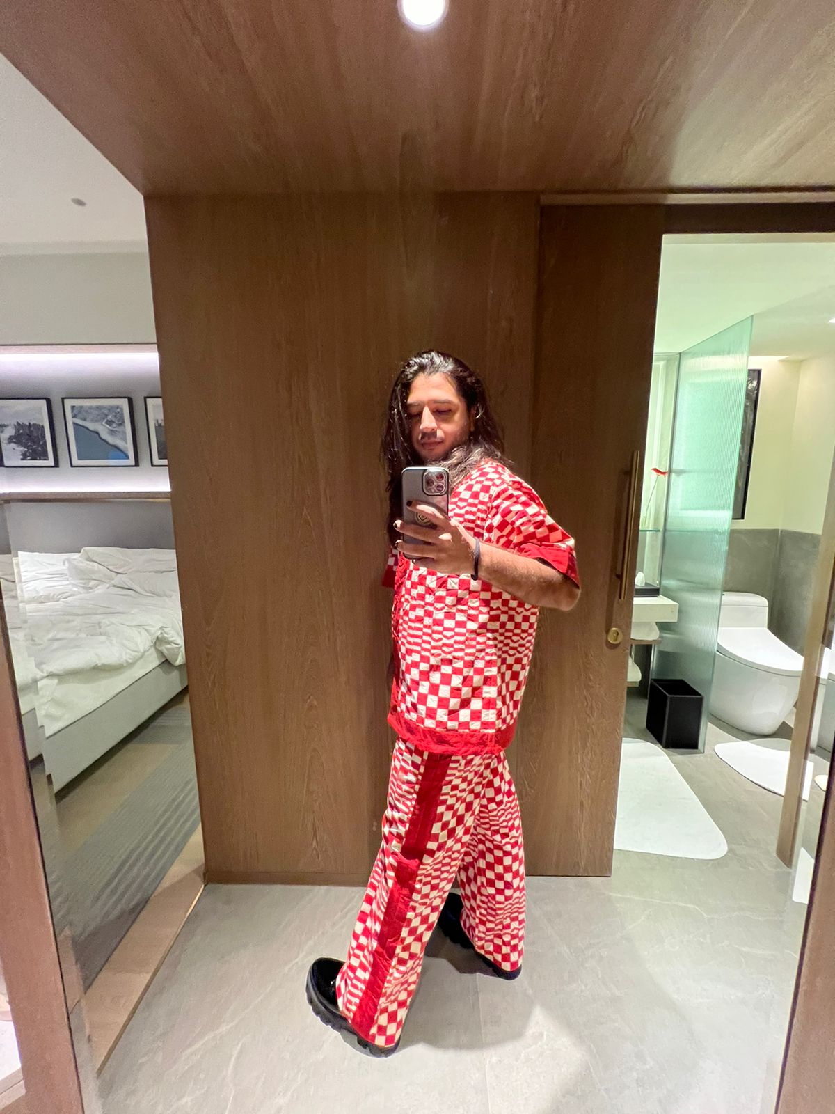 DELULU CHECKS CO-ORD SET