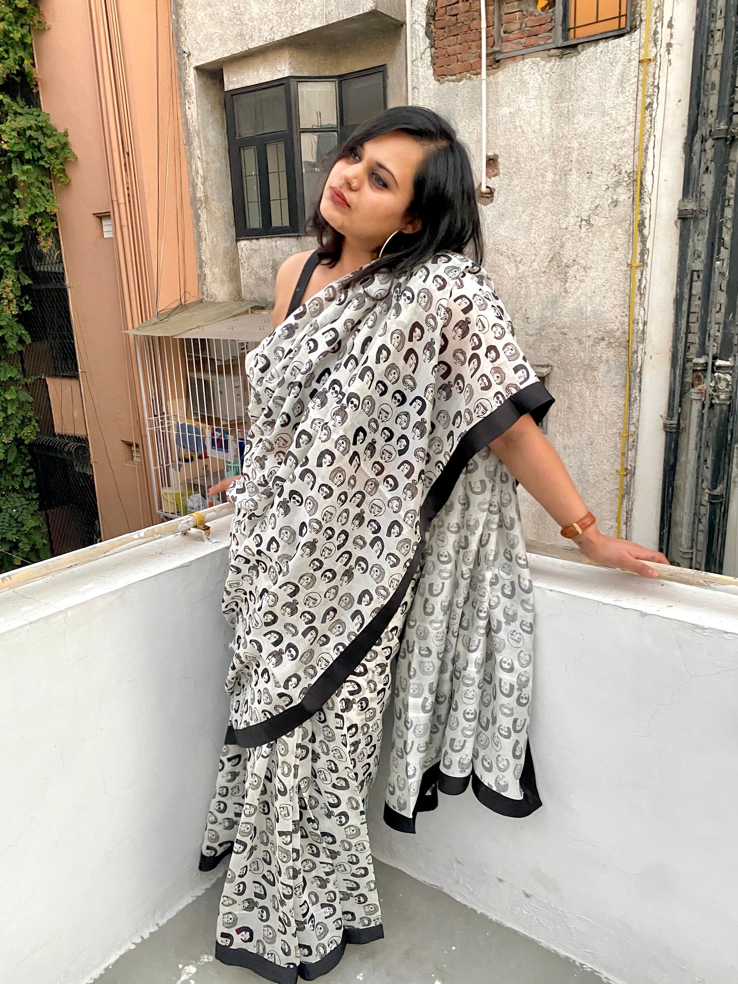 Unknown Faces Saree