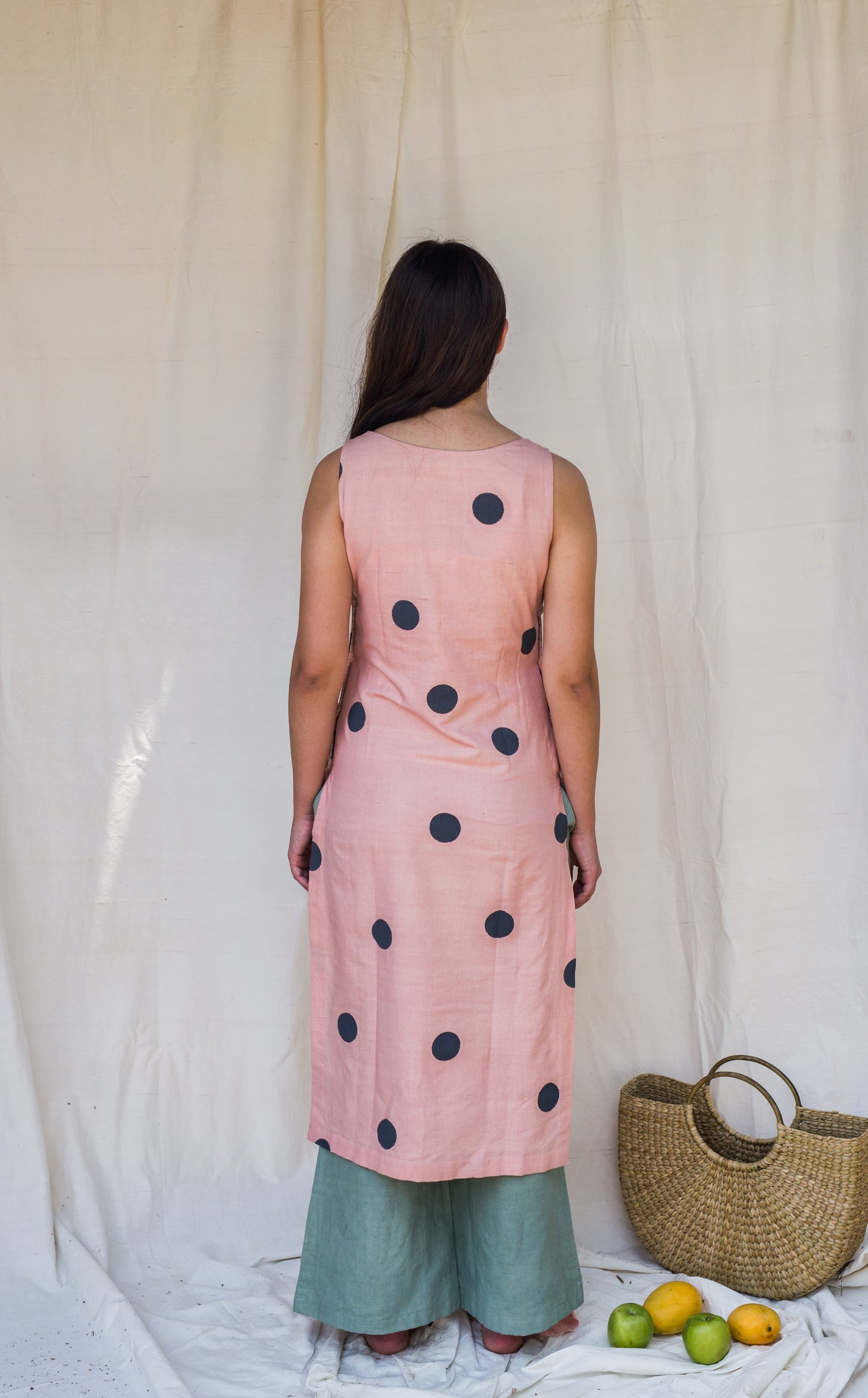 Aziza polka dress