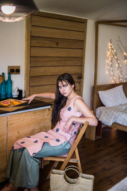 Aziza polka dress