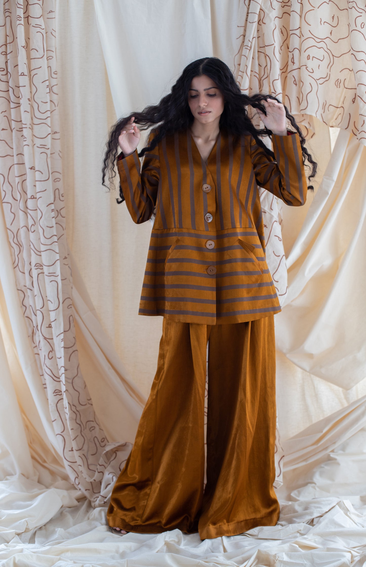 MASHRU PANT SUIT