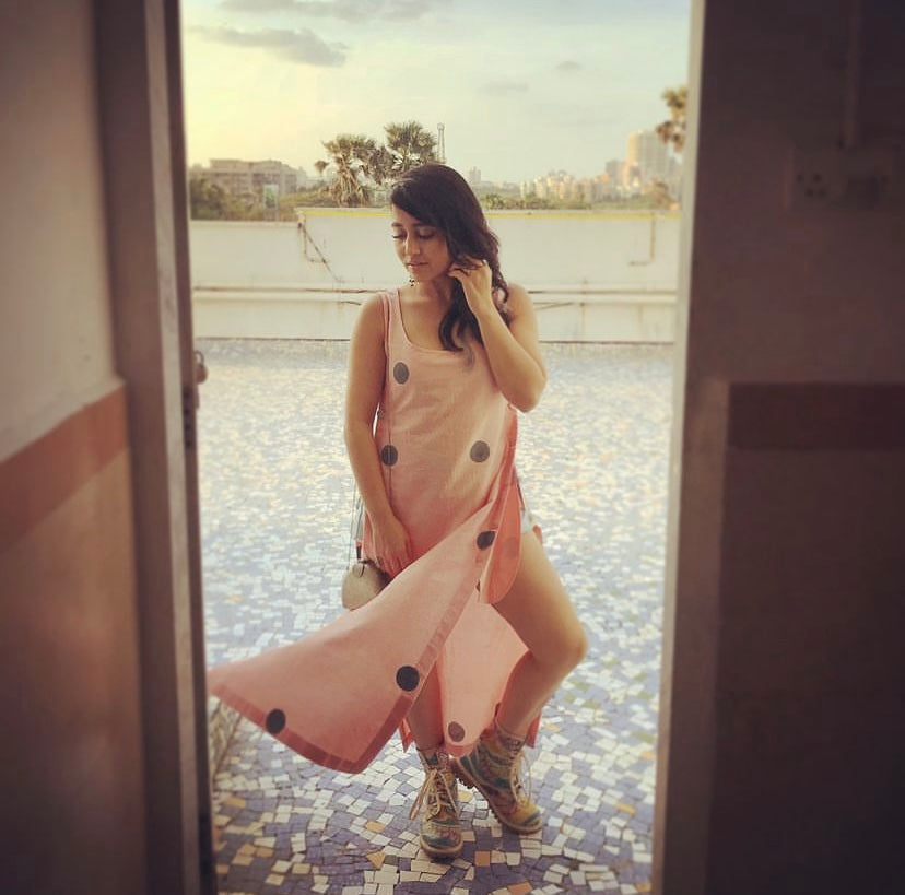 Aziza polka dress