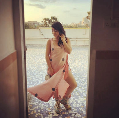 Aziza polka dress
