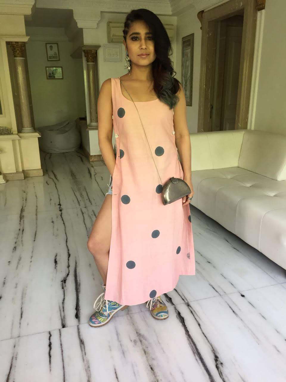 Aziza polka dress