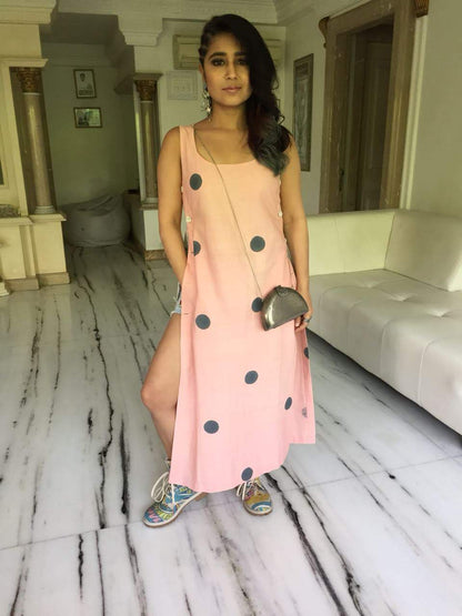 Aziza polka dress